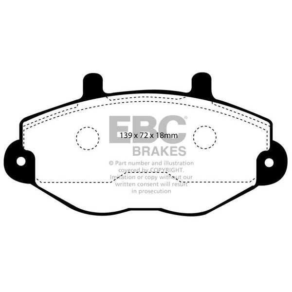 EBC Brakes DP920 - Zestaw klocków hamulcowych seria ULTIMAX2 