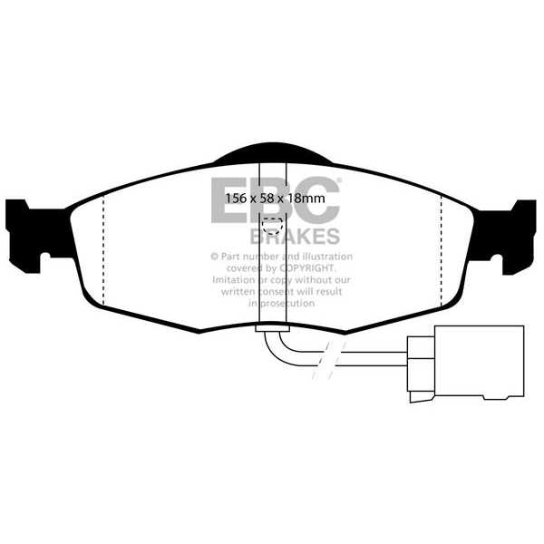 EBC Brakes DP955 - Zestaw klocków hamulcowych seria ULTIMAX2 