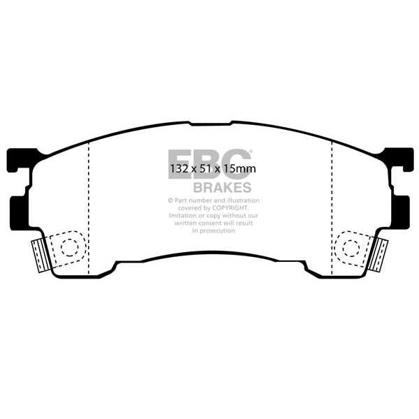 EBC Brakes DP971 - Zestaw klocków hamulcowych seria ULTIMAX2 