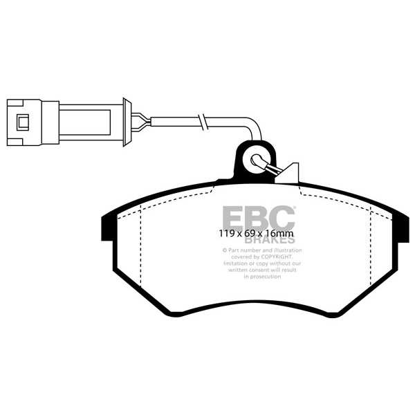 EBC Brakes DP982/2 - Zestaw klocków hamulcowych seria ULTIMAX2 
