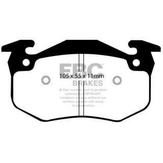 EBC Brakes DP983 - Zestaw klocków hamulcowych seria ULTIMAX2 