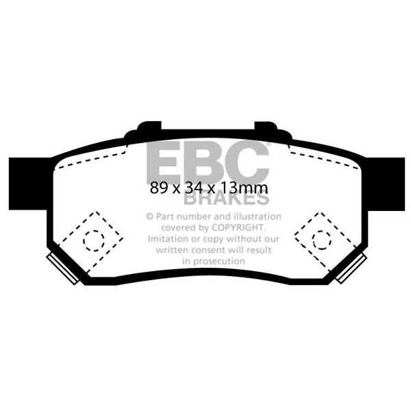 EBC Brakes DP984/2 - Zestaw klocków hamulcowych seria ULTIMAX2 