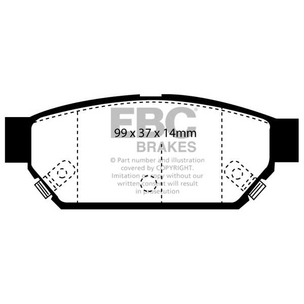 EBC Brakes DP986 - Zestaw klocków hamulcowych seria ULTIMAX2 
