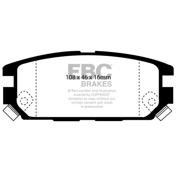 EBC Brakes DP987 - Zestaw klocków hamulcowych seria ULTIMAX2 