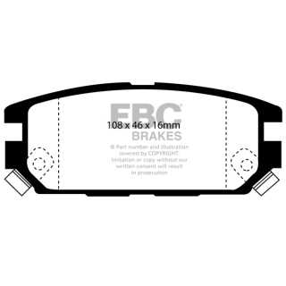 EBC Brakes DP987 - Zestaw klocków hamulcowych seria ULTIMAX2 