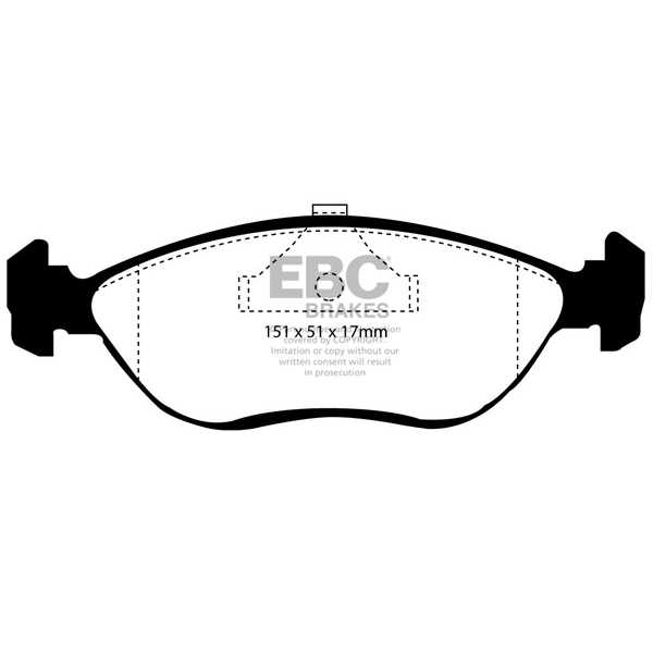EBC Brakes DP989 - Zestaw klocków hamulcowych seria ULTIMAX2 