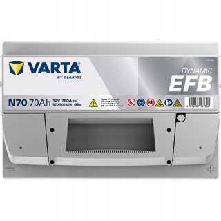 VARTA 70Ah 760A Dynamic EFB N70 12V Akumulator AUDI SEAT VW 2.0TDI 1.6TDI