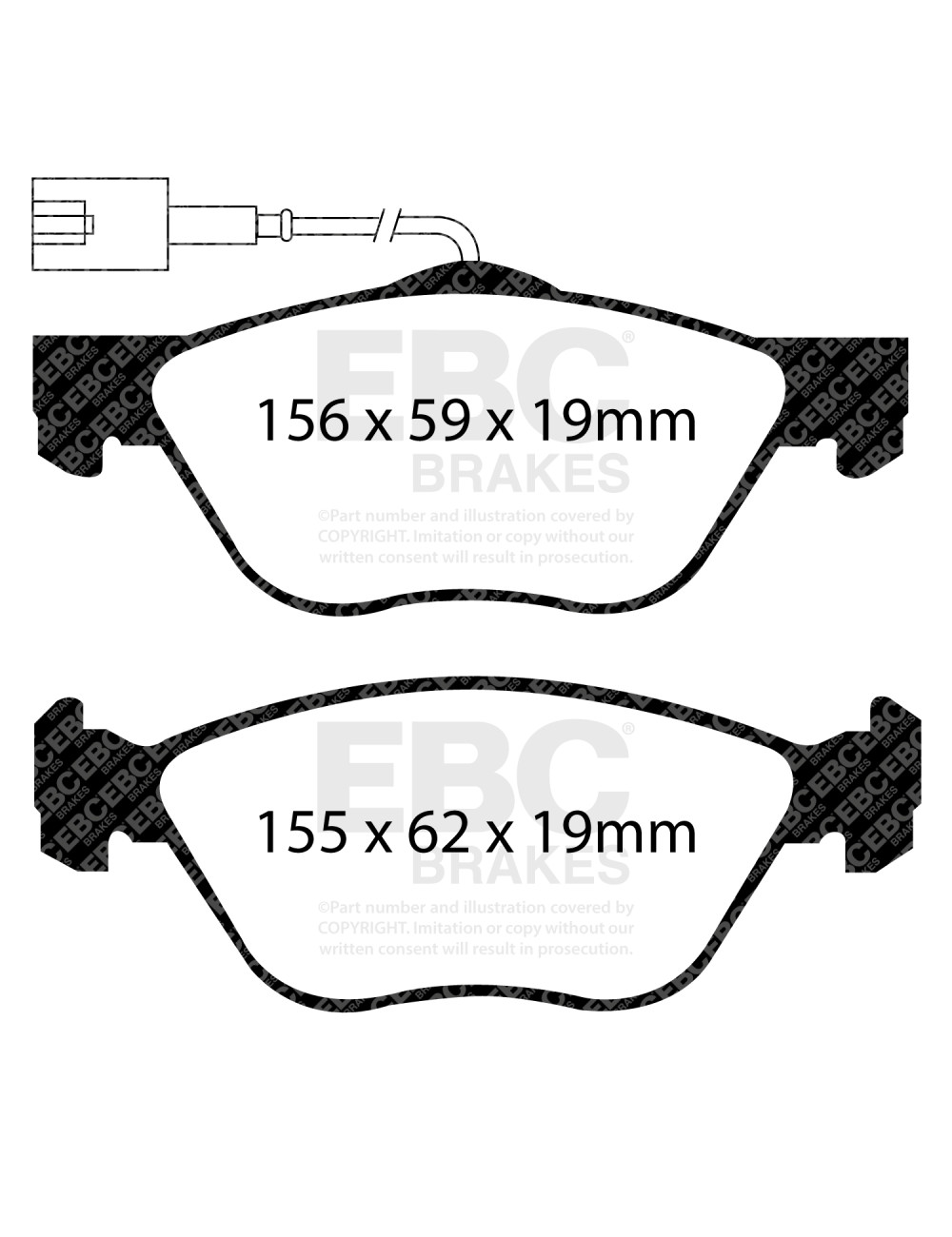 DP21571 - Zestaw klocków hamulcowych seria GREENSTUFF EBC Brakes