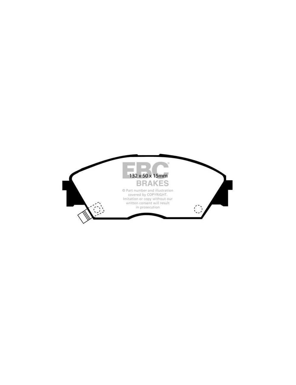 DP3706C - Zestaw klocków hamulcowych seria REDSTUFF EBC Brakes