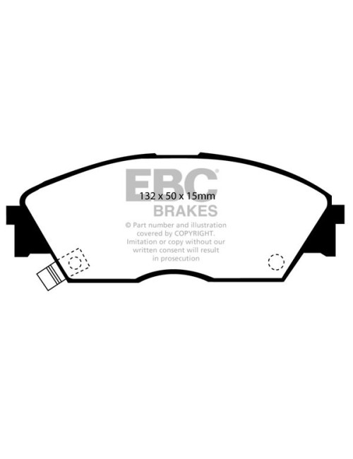 DP3706C - Zestaw klocków hamulcowych seria REDSTUFF EBC Brakes
