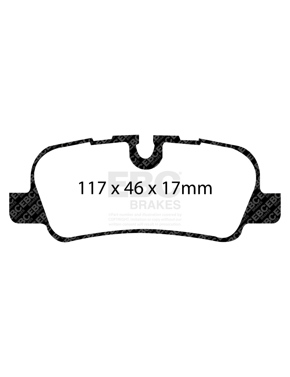DP61542 - Zestaw klocków hamulcowych seria GREENSTUFF EBC Brakes