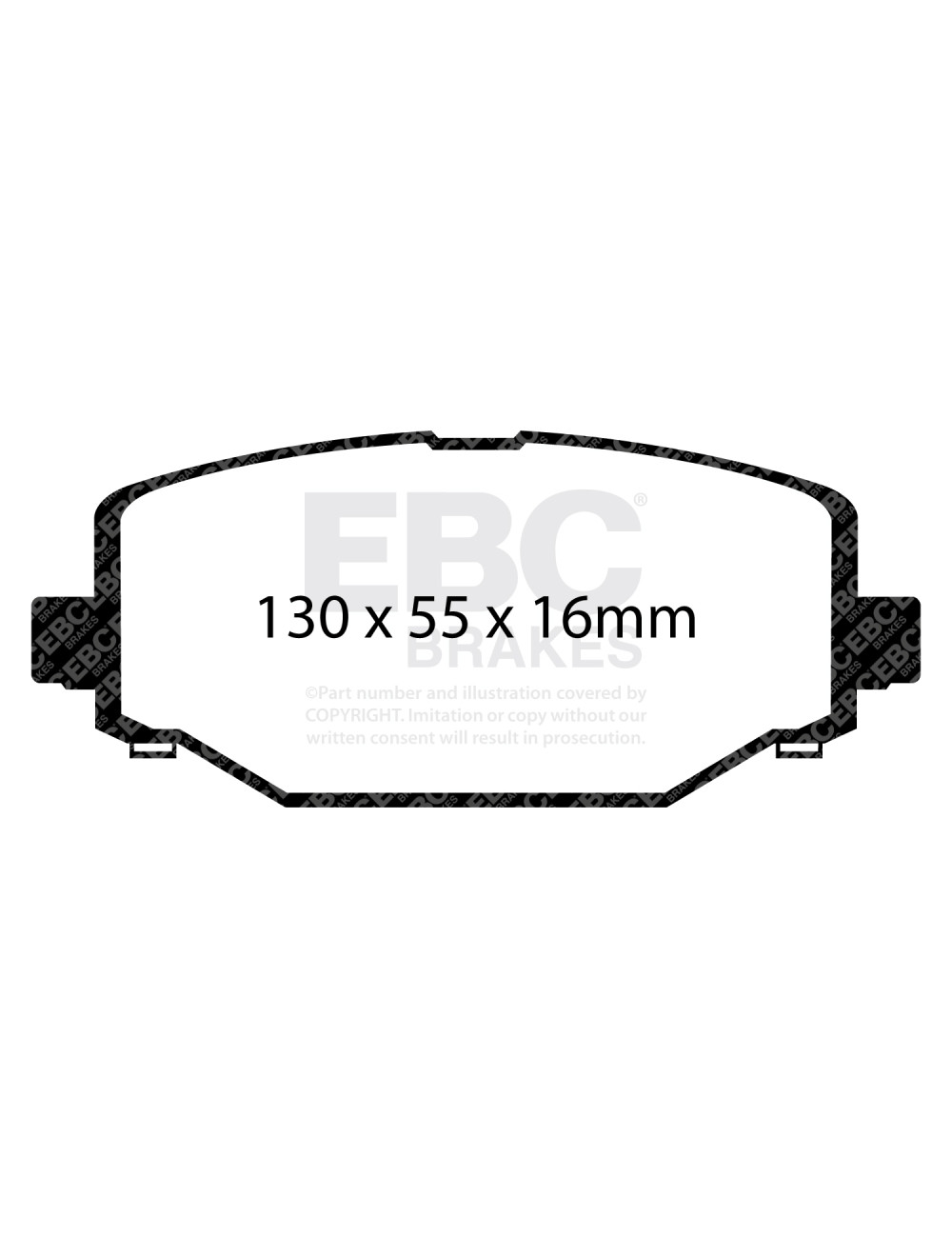 DP61889 - Zestaw klocków hamulcowych seria GREENSTUFF EBC Brakes