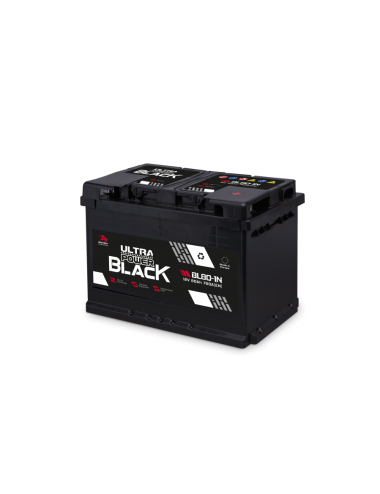 Ultra Power Black 80Ah 760A P+ 12V Akumulator BL-80-1-N