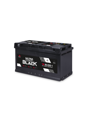 Ultra Power Black 100Ah 850A P+ 12V Akumulator BL-100-1