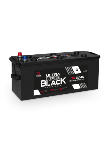 Ultra Power Black 145Ah 900A ETN 3 12V Akumulator BL-145