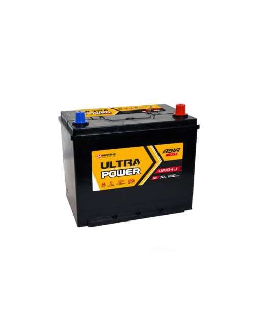 Ultra Power Asia 70Ah 660A P+ 12V Akumulator UP-70-1-J