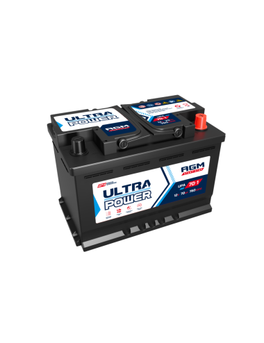 Ultra Power AGM 70Ah 760A P+ 12V Akumulator AUP-70-1