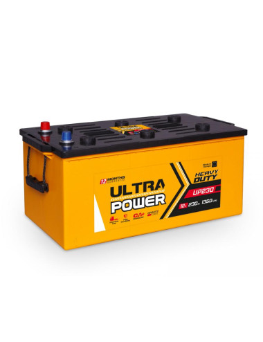 Ultra Power ciężarowe 230Ah 1350A ETN 3 12V Akumulator UP-230