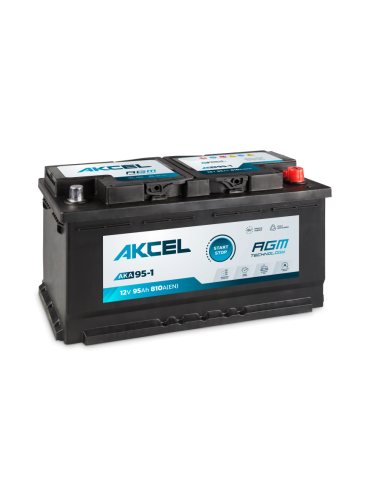 Akcel AGM 95Ah 810A P+ 12V Akumulator AKA-95-1