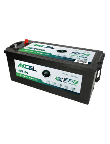 Akcel ciężarowe EFB 180Ah 1000A ETN 3 12V Akumulator AKE-180