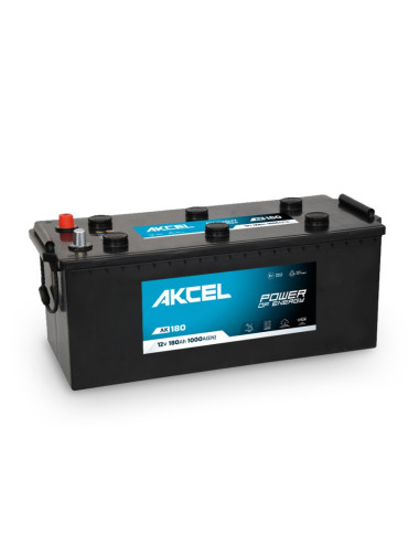 Akcel ciężarowe 180Ah 1000A L+ 12V Akumulator AK-180