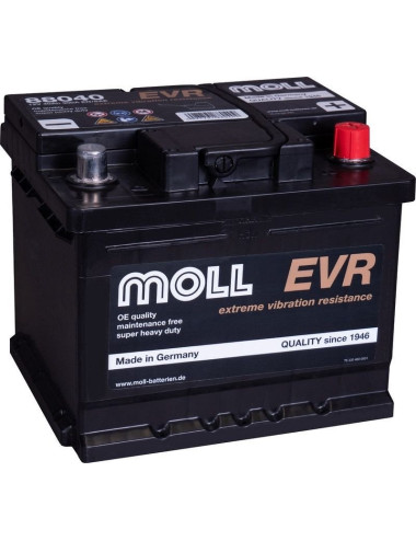 MOLL EVR 40Ah 300A P+ 12V Akumulator do zagęszczarki 88040