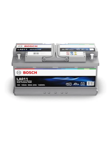 Akumulator Bosch 105Ah LA011 AGM Dual Purpose do łodzi i kampera