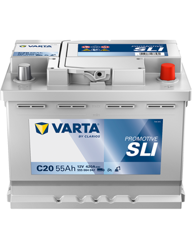 Akumulator Varta Promotive SLI C20 12V 55Ah 420A P+ SLI555064042