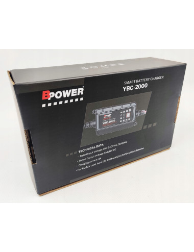 BPower Ładowarka 2A do akumulatorów automatyczna 6V 12V AGM EFB GEL LiFePO4