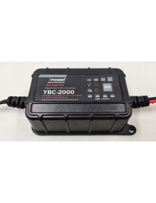BPower Ładowarka 2A do akumulatorów automatyczna 6V 12V AGM EFB GEL LiFePO4