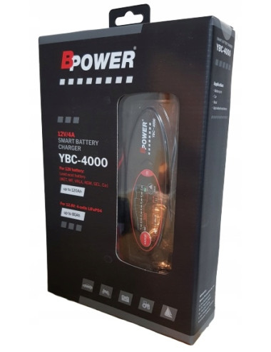 BPower Ładowarka do akumulatorów automatyczna 6V 12V AGM EFB GEL LiFePO4