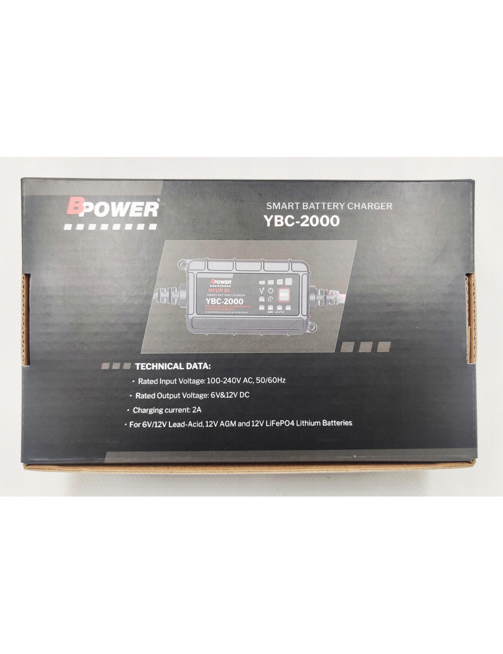 BPower Ładowarka 2A do akumulatorów automatyczna 6V 12V AGM EFB GEL LiFePO4