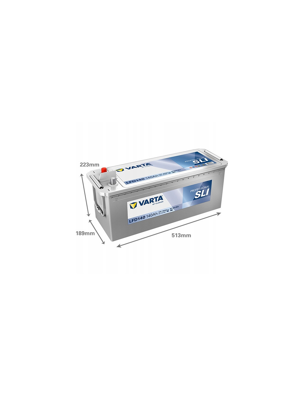 VARTA 140Ah 800A LFD140 627 PROFESSIONAL SLI MARINE Akumulator do łodzi