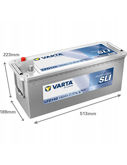VARTA 140Ah 800A LFD140 627 PROFESSIONAL SLI MARINE Akumulator do łodzi