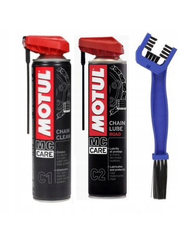 MOTUL Zestaw Smarowania czyszczenia łańcucha motocyklowego gokartach C1 C2