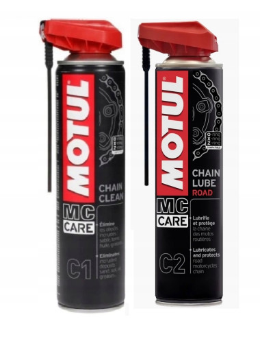 MOTUL Zestaw Smarowania czyszczenia łańcucha motocyklowego gokartach C1 C2