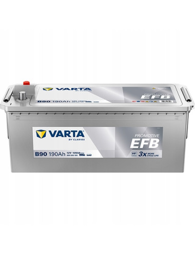 VARTA 190Ah 1050A B90 629 PROMOTIVE EFB Akumulator do ciężarówek MAN SCANIA