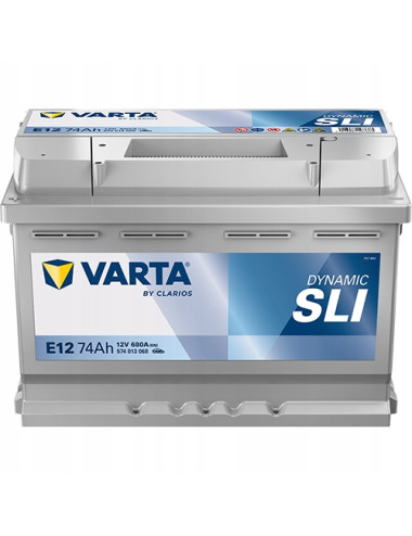 VARTA 74Ah 680A E12 Dynamic SLI Lewy+ Akumulator Chrysler Voyager Caravan