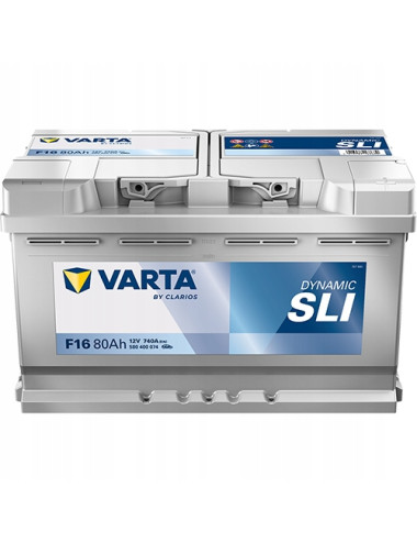 VARTA 80Ah 740A F16 Dynamic SLI 12V L4 Akumulator Toyota Auris Audi A6 C6
