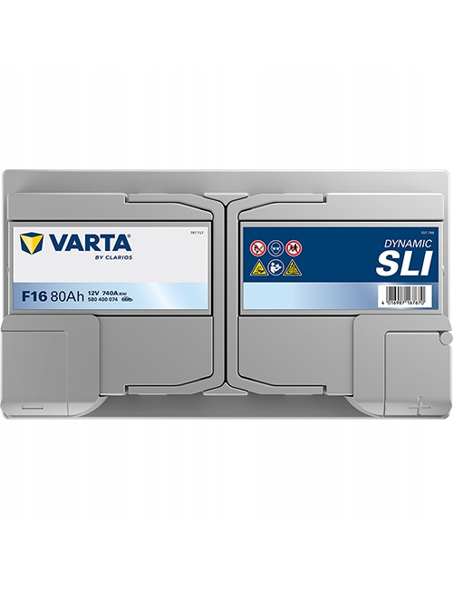VARTA 80Ah 740A F16 Dynamic SLI 12V L4 Akumulator Toyota Auris Audi A6 C6