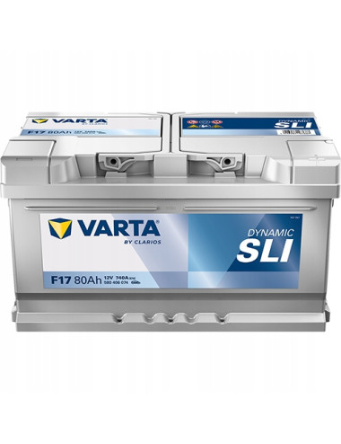 VARTA 80Ah 740A F17 Dynamic SLI 12V LB4 Akumulator Ford Mondeo Focus C-Max