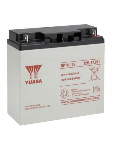 YUASA NP18-12 17,2Ah 12V AGM akumulator do ups buforowy kasy zabawek alarmu