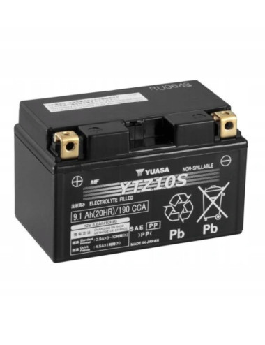 YUASA YTZ10S 12V 8,6Ah 190A Akumulator motocyklowy Honda CBR VT Yamaha YZF