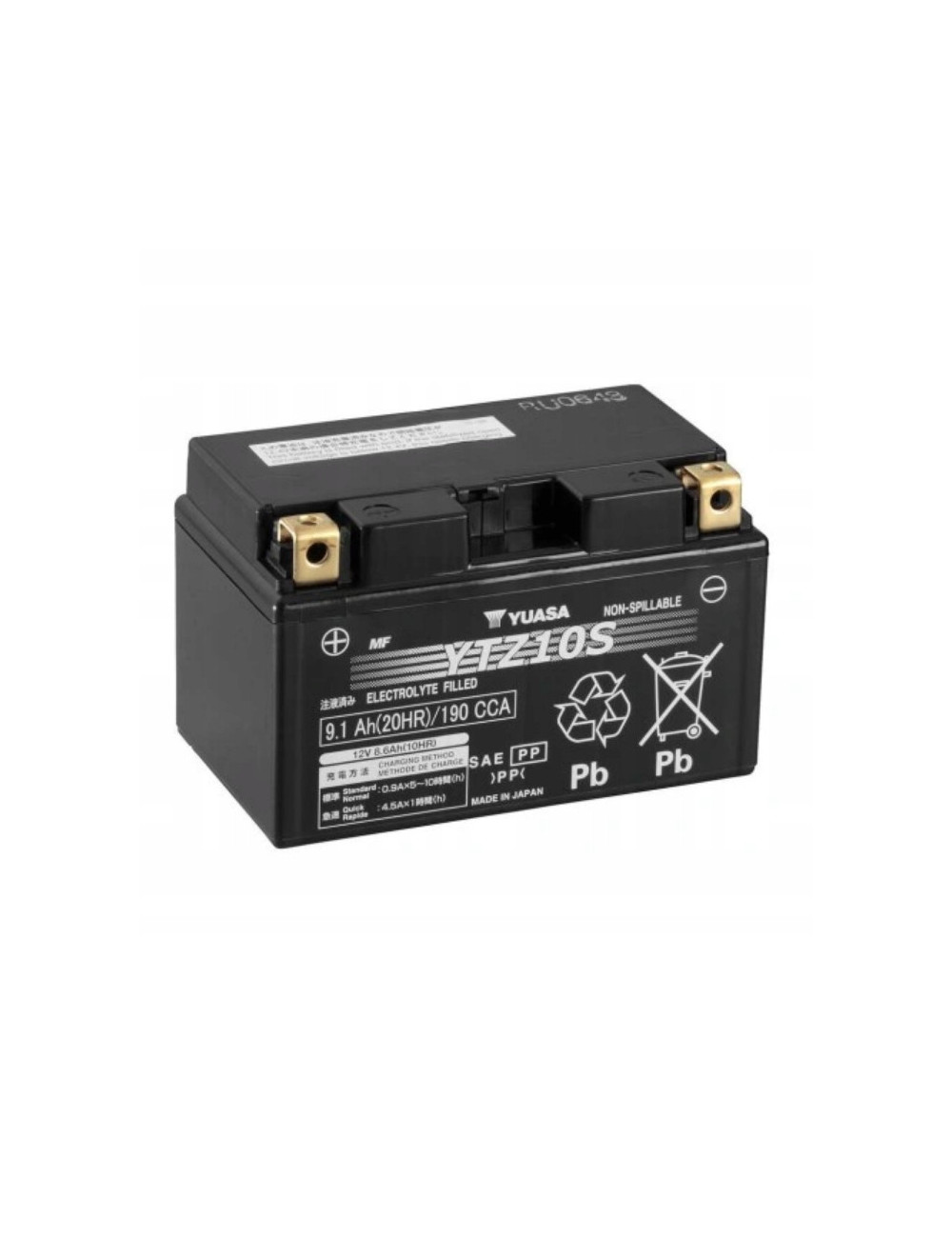 YUASA YTZ10S 12V 8,6Ah 190A Akumulator motocyklowy Honda CBR VT Yamaha YZF