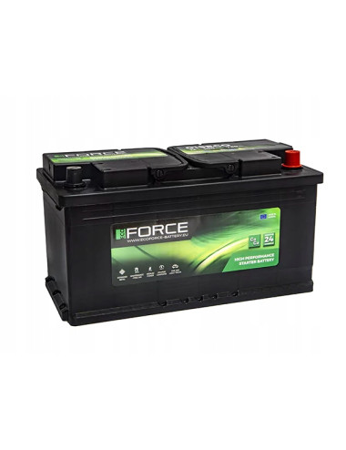 Akumulator ECO-FORCE 100Ah 760A 019ECO L5 353x175x190mm BMW MERCEDES AUDI