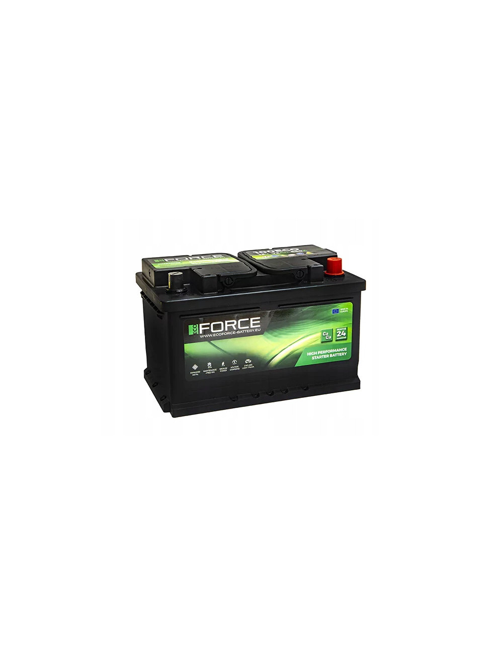 Akumulator ECO-FORCE 72Ah 680A 100ECO L3B P+ 278x175x175 Ford Mondeo Focus