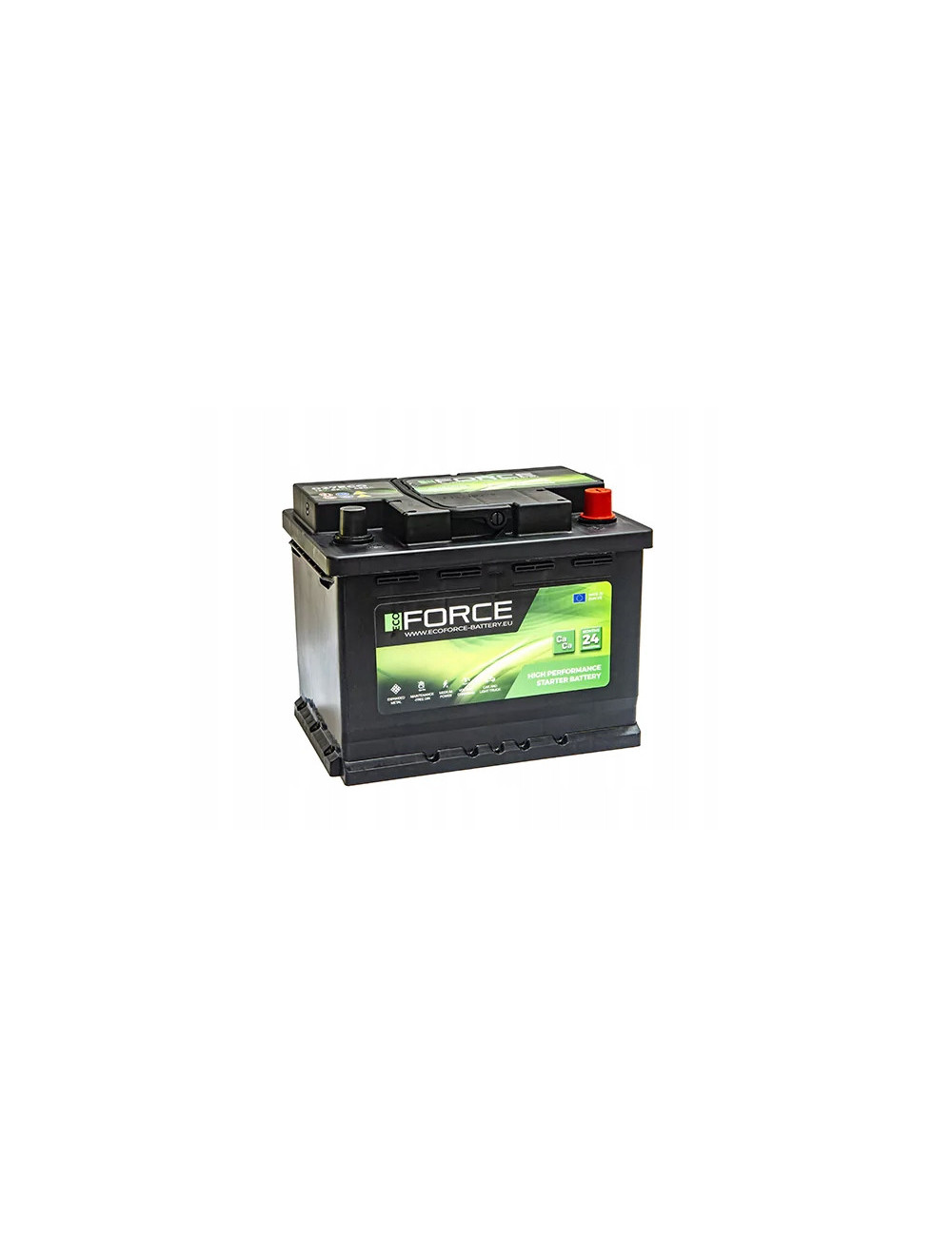 Akumulator ECO-FORCE 62Ah 490A 027ECO L2 P+ 242x175x190mm