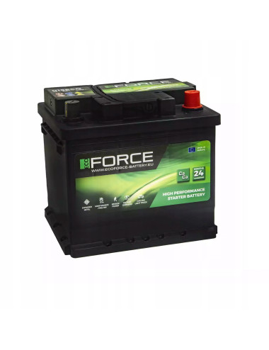 Akumulator ECO-FORCE 50Ah 400A 015ECO L1 P+, 207x175x190mm