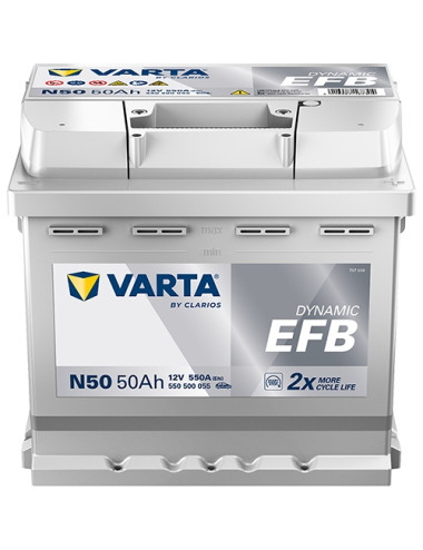 VARTA 50Ah 550A N50 EFB Akumulator VW SEAT FIAT OPEL SEAT TOYOTA Start Stop