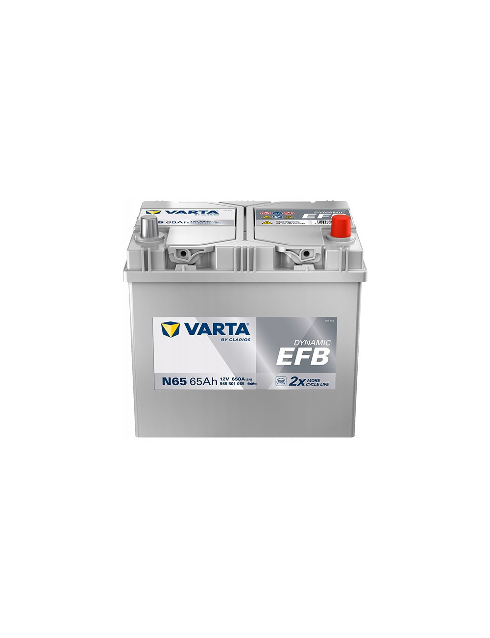 VARTA 65Ah 650A Dynamic EFB N65 D23 12V Akumulator SUBARU XV MAZDA 5 ASX